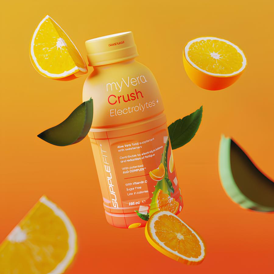 MYVERA CRUSH Electrolytes + | Nahrungsergänzungsmittel mit Süßungsmitteln