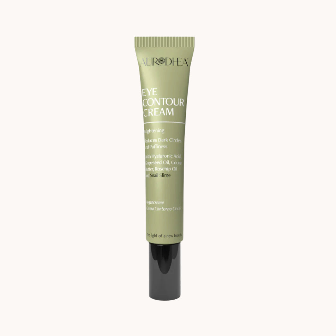 Aurodhea Augencreme mit Schneckenschleim, Hyaluronsäure und Arganöl in kleiner Tube, feuchtigkeitsspendende Anti-Aging-Pflege gegen Falten, Augenringe und Tränensäcke