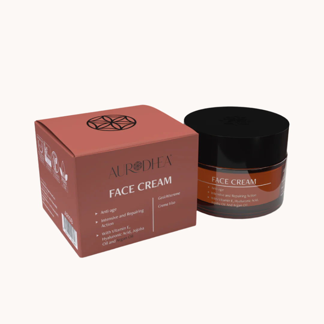 Aurodhea Nachtcreme mit Eselsmilch, Actifcol-Peptid und Hyaluronsäure in Tiegel, Anti-Aging-Pflege mit Lifting-Effekt zur Straffung und Regeneration reifer Haut
