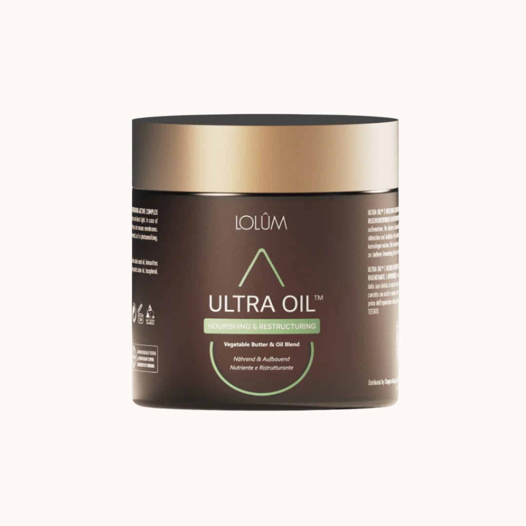 LOLUM Ultra Oil™ – nährendes und regenerierendes Pflegeöl mit Sheabutter, Kokosöl und Hyaluronsäure für Haut und Haare

